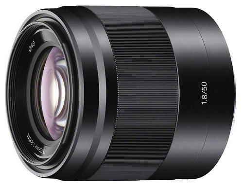 Blende OSS, - 50 (Objektiv E-Mount, SEL50F18 mm Circulare f/1.8 für SONY Schwarz) Sony