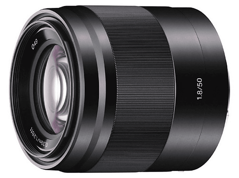 Sony E-Mount, SEL50F18 Blende - 50 f/1.8 Schwarz) (Objektiv Circulare mm SONY OSS, für