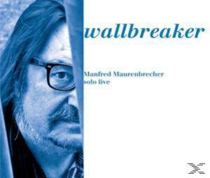 Männergesicht, Blautönung, Brille, Text 'wallbreaker'.