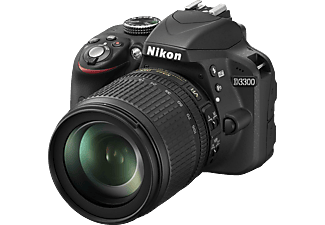 NIKON Appareil photo reflex D3300 + 18-105mm VR + Étui + Carte SD 8 GB (VBA390K013)