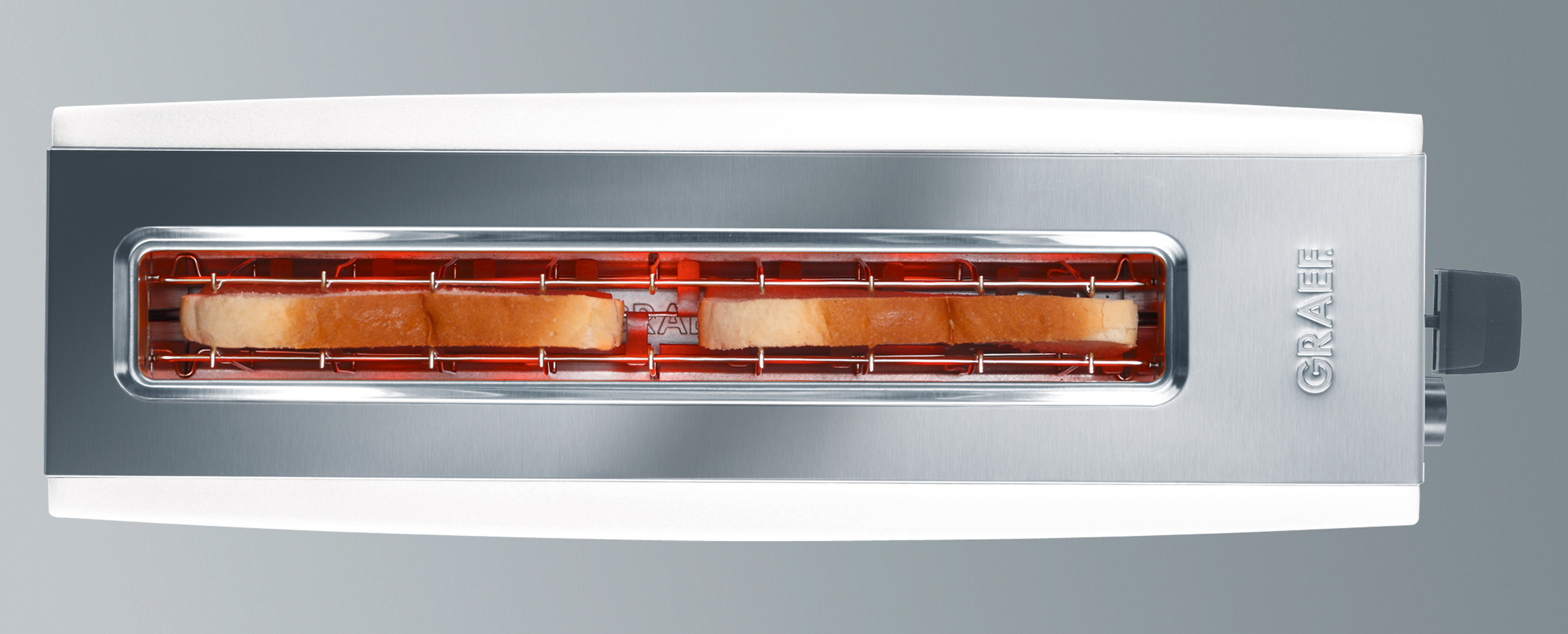 GRAEF TO 91 Toaster Weiß (880 Watt, Schlitze: 1)