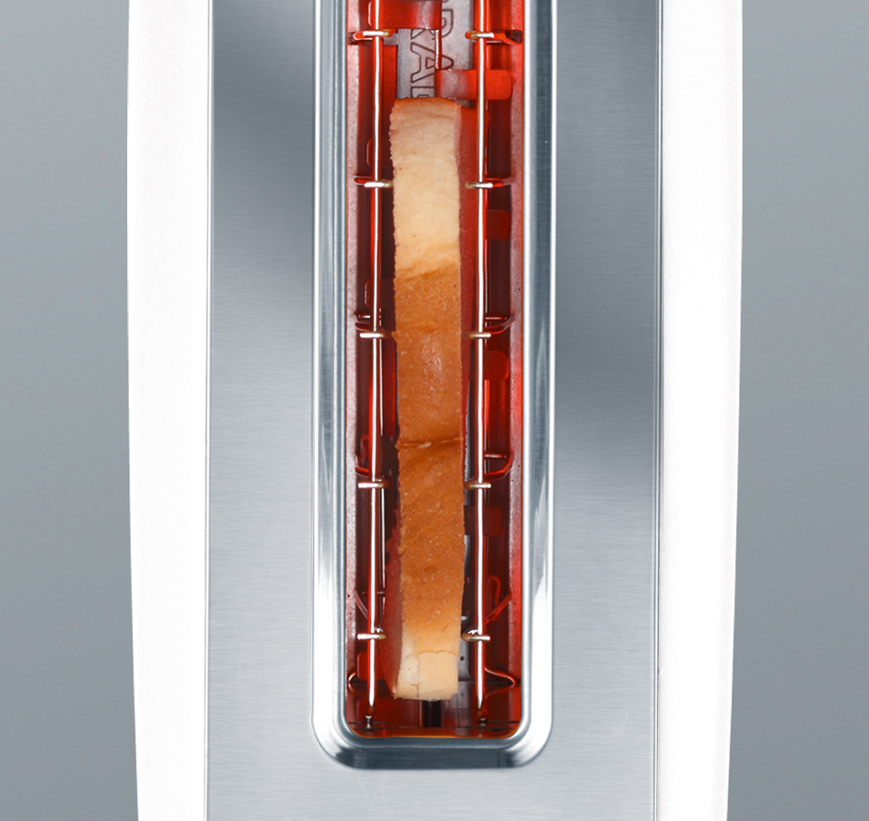 GRAEF TO 91 Toaster Weiß (880 Watt, Schlitze: 1)