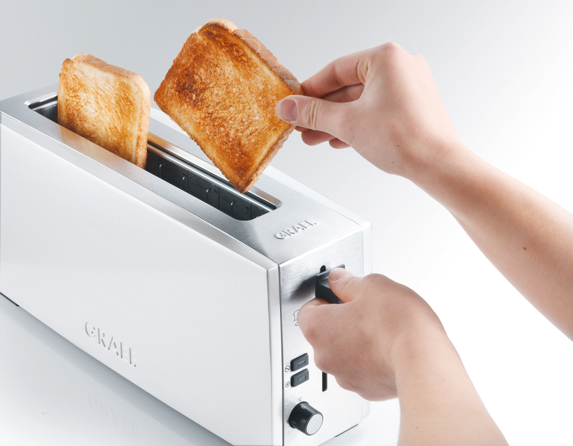 GRAEF TO 91 Toaster Weiß (880 Watt, Schlitze: 1)