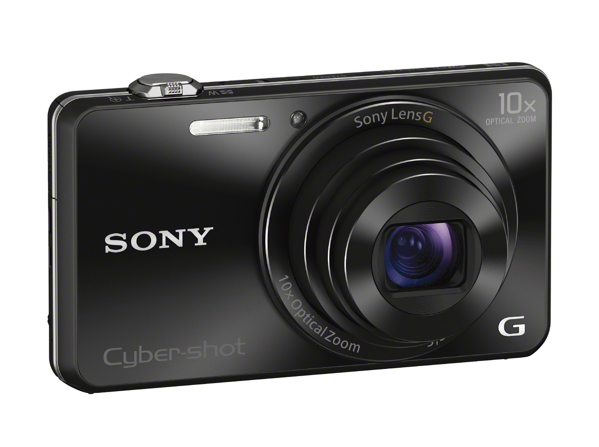 SONY Cyber-shot DSC-WX220 NFC Digitalkamera Schwarz, 10x opt. Zoom, TFT-LCD, Xtra Fine, WLAN