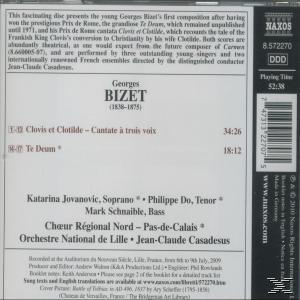 CD-Rückseite mit Text über Georges Bizet und einer Liste seiner Musik und Interpreten.