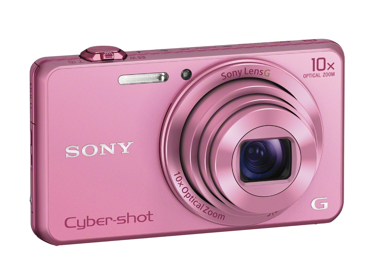 SONY Cyber-shot DSC-WX220 NFC Digitalkamera Pink, 10x opt. Zoom, TFT-LCD, Xtra Fine, WLAN