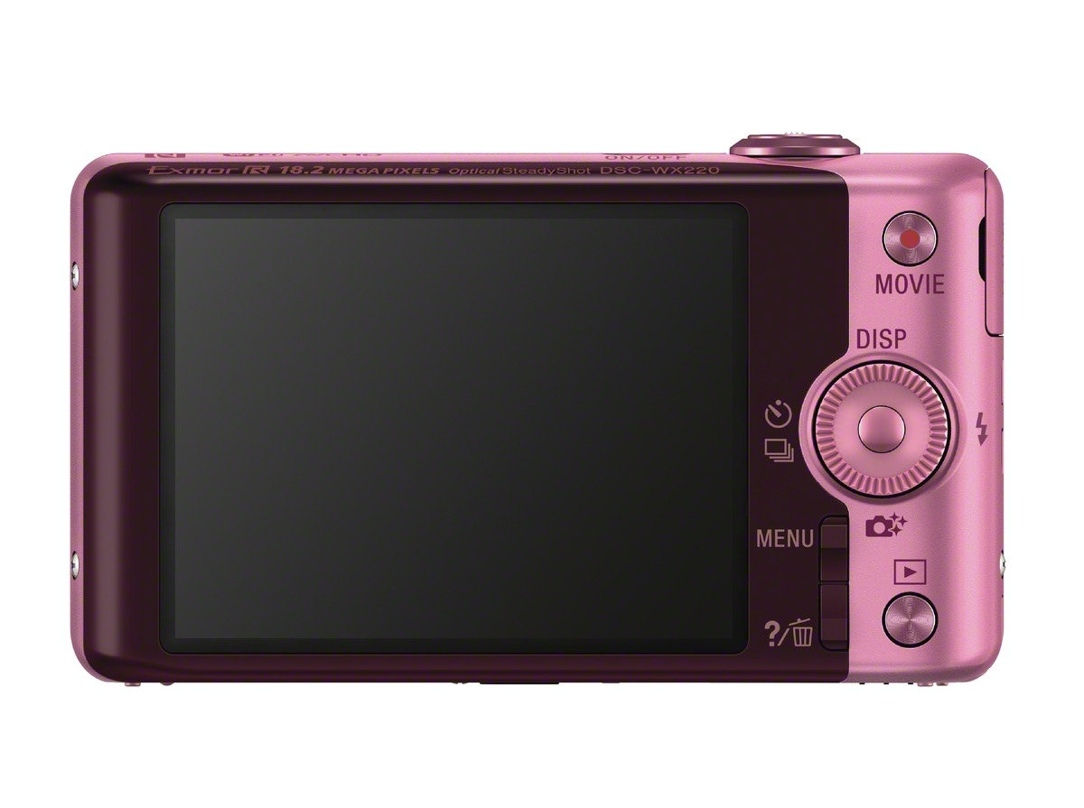 SONY Cyber-shot DSC-WX220 NFC Digitalkamera Pink, 10x opt. Zoom, TFT-LCD, Xtra Fine, WLAN