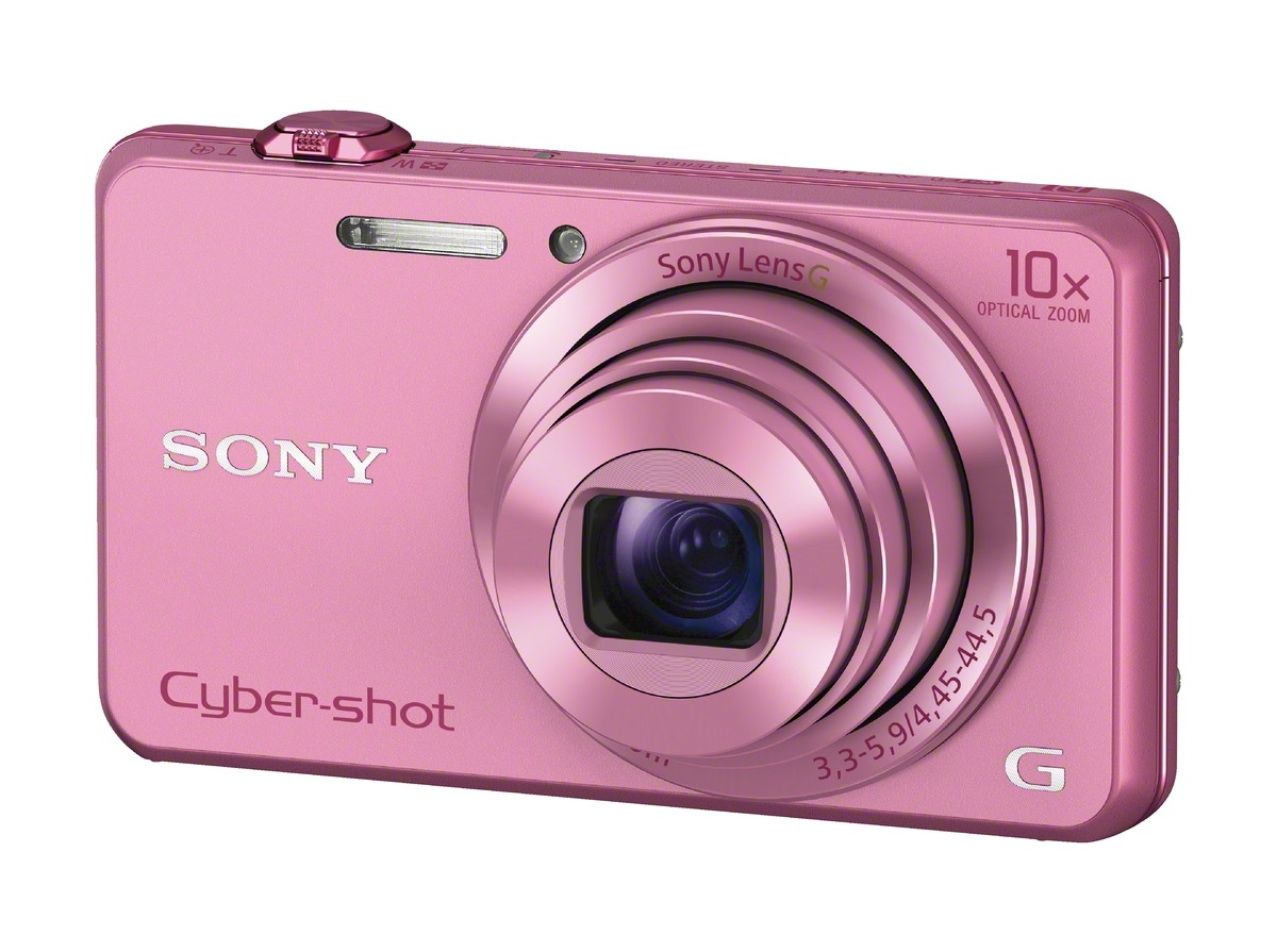 SONY Cyber-shot DSC-WX220 NFC Digitalkamera Pink, 10x opt. Zoom, TFT-LCD, Xtra Fine, WLAN