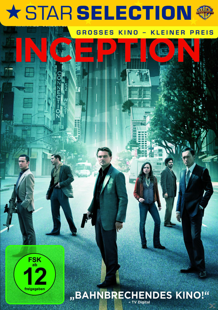 Filmcover mit Straßenszene, Personen und Text.