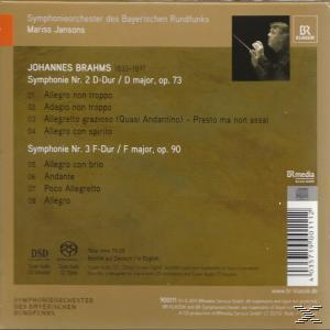 Rückseite einer Johannes Brahms CD. Zeigt die Titelliste und Künstlerinformationen auf goldenem Hintergrund.