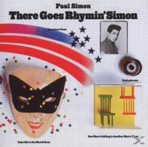 Albumcover: 'There Goes Rhymin' Simon' von Paul Simon. Maske, Sterne, Foto.