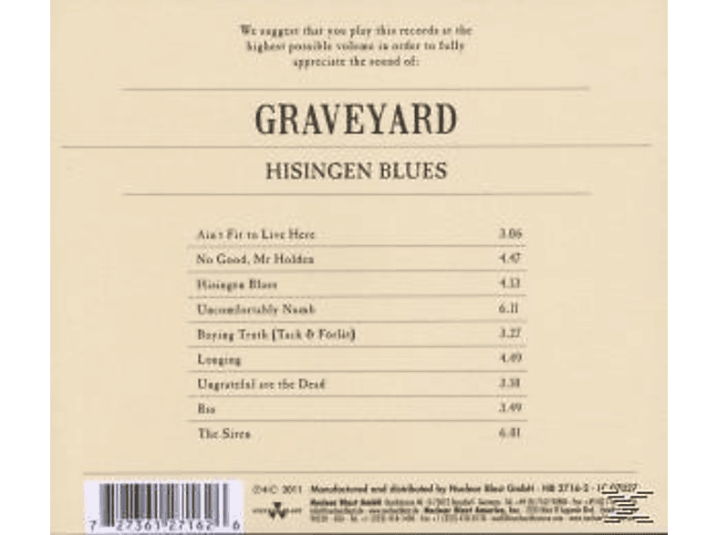 Thumbnail - Graveyard - HISINGEN BLUES (CD)