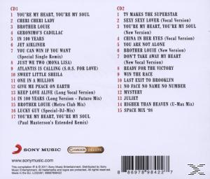 Albumcover mit Titelliste, Rückseite einer CD-Hülle. Text auf Englisch.