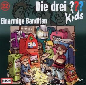 Comic-Cover: Drei Kinder vor Spielautomaten. Titel: Die drei ??? Kids. Text: Einarmige Banditen.