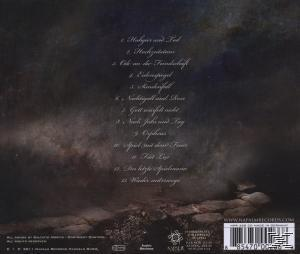 Albumcover, dunkel und stimmungsvoll, mit deutschem Text. Ein Steinweg ist im Vordergrund.
