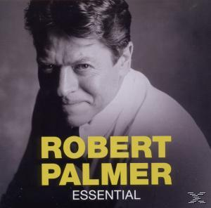 Albumcover mit Robert Palmer, betitelt 'Essential' in gelbem Text.