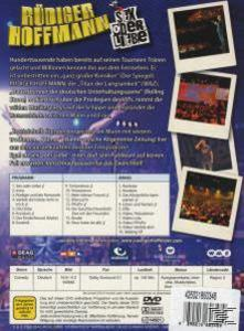 Rückseite der Rüdiger Hoffmann DVD-Hülle mit Text und polaroidartigen Fotos.