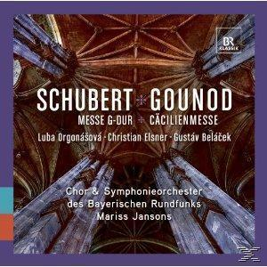 Albumcover: In einer Kirche, mit Text und einem dunkelroten und blauen Rand. Musikalbum.