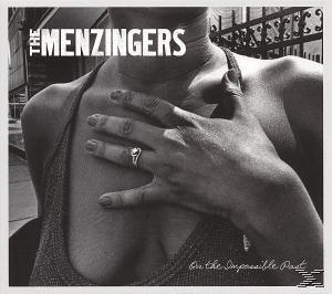 Albumcover. Frau mit Hand auf der Brust. Bandname 'The Menzingers'.