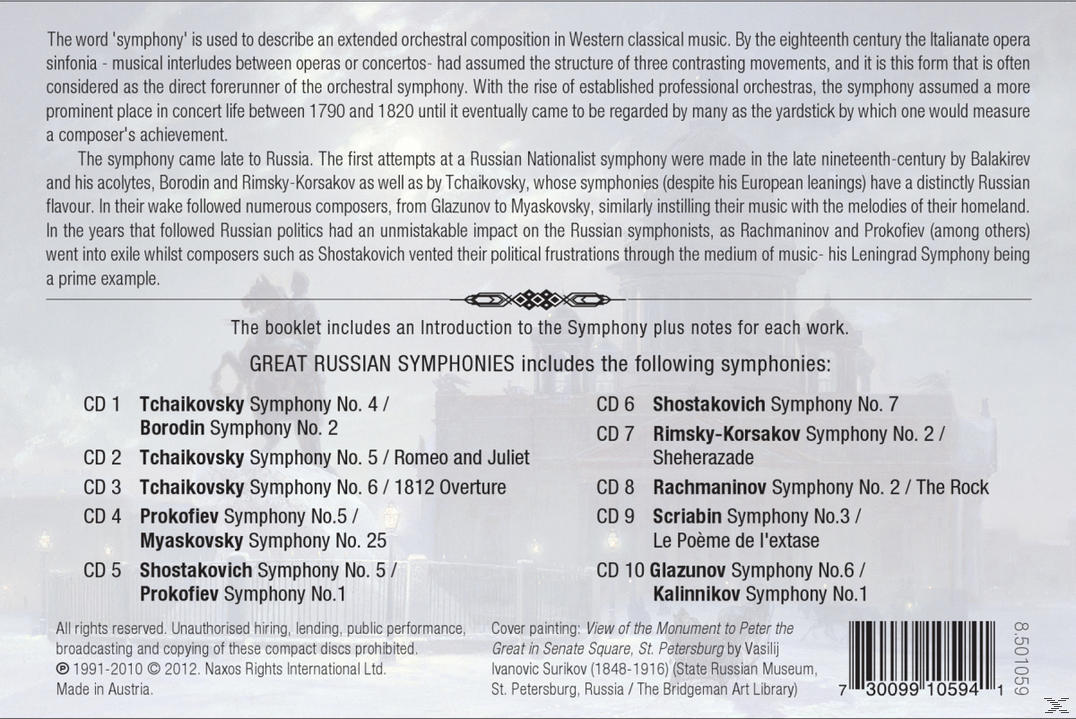 VARIOUS - Grosse Russische Symphonien  - (CD)