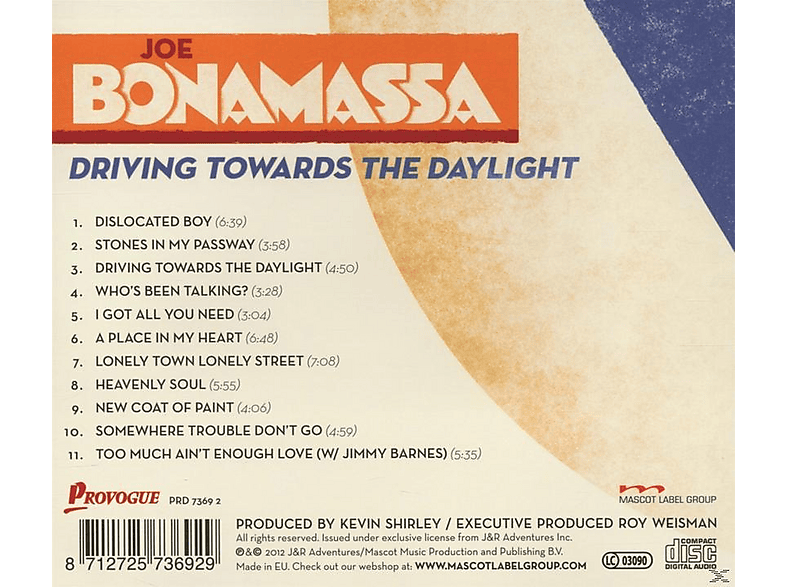 Thumbnail - Joe Bonamassa - Driving Towards The Daylight (CD)