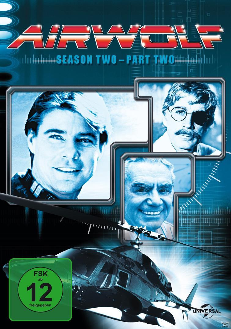 Airwolf DVD-Cover, vier Männerporträts und eine Hubschraubersilhouette.
