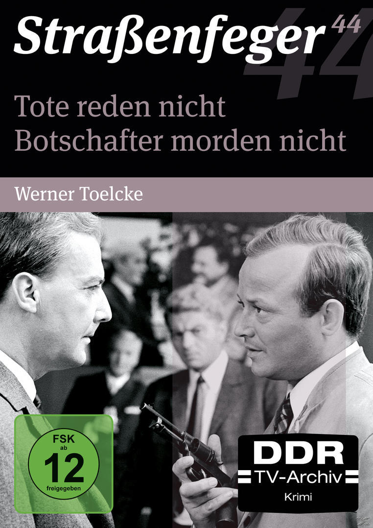 Filmcover: Zwei Männer unterhalten sich. Titel: Straßenfeger 44. Szene in einem Raum, links grünes FSK-Logo.