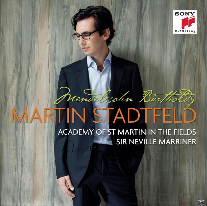 Album borító: Martin Stadtfeld öltönyben. 'Mendelssohn Bartholdy, Martin Stadtfeld' szöveg.