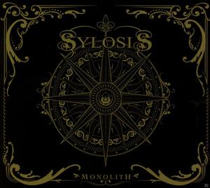 Albumcover, Golddesign auf schwarzem Hintergrund. Syloisis und Monolith Text.