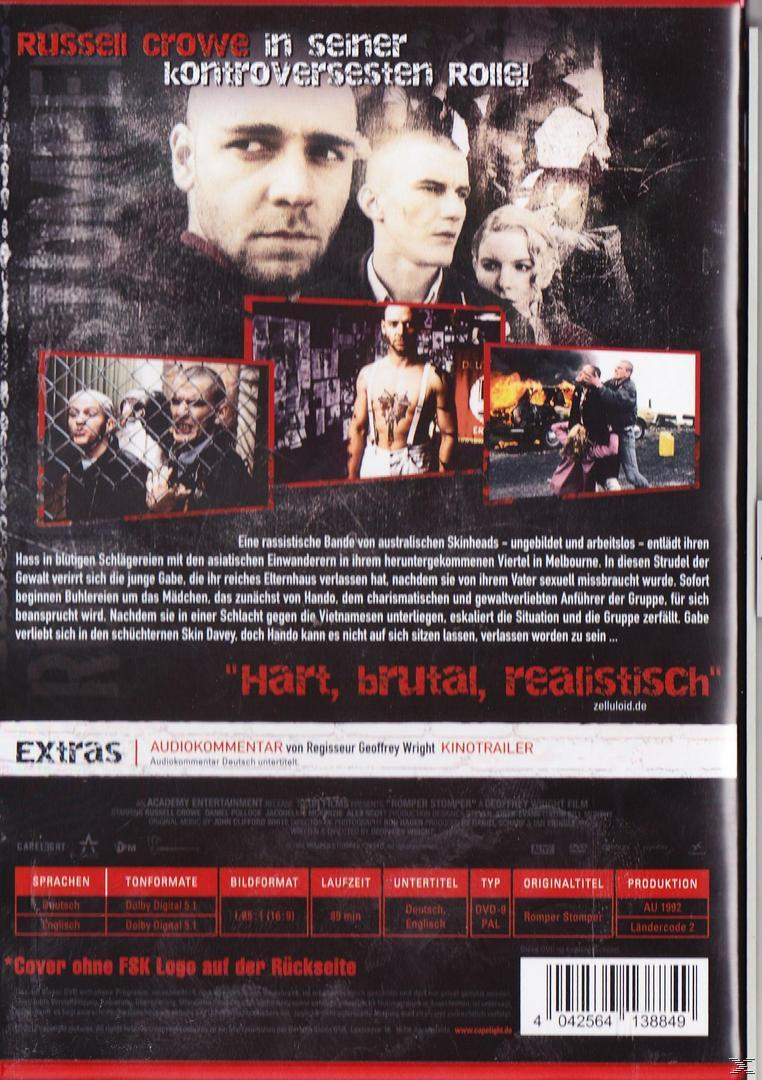 DVD-Cover mit Russell Crowe und anderen. Text über den Film und eine Szene mit Menschen.