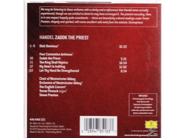 Thumbnail - Orchestra of Westminster/ Choir Of Westminster Abbey /Westminster / Nixon/ + - Krönungshymnen/Dixit Dominus (CD)