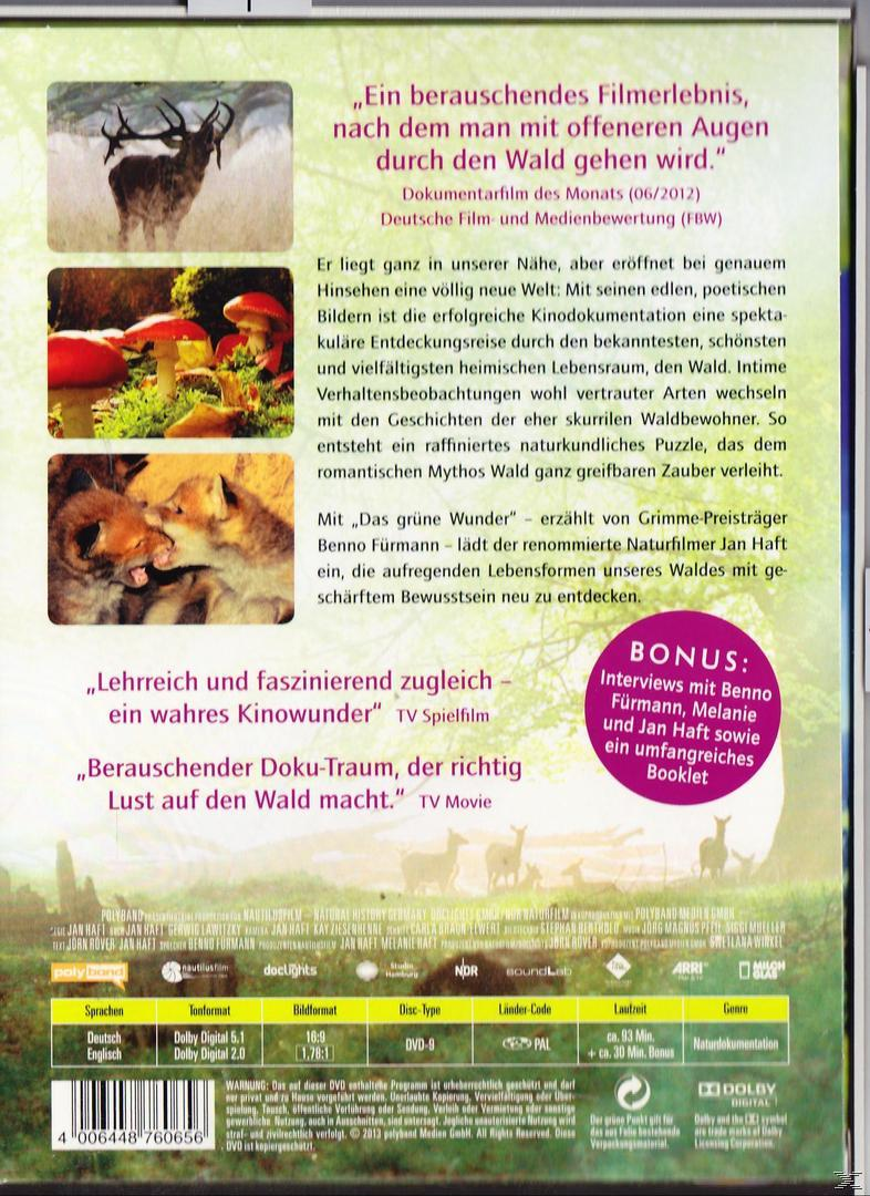DVD-Cover mit Waldszene, Hirsch, Pilzen und Text auf Deutsch, wirbt für einen Film.