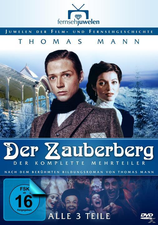 DVD-Cover mit zwei Personen. Titel 'Der Zauberberg'. FSK-Logo, ein historischer Film.