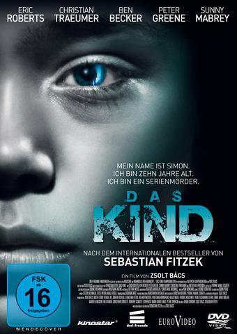 DVD-Cover mit Nahaufnahme eines blauen Auges und eines Gesichts. Der Titel lautet 'Das Kind'.