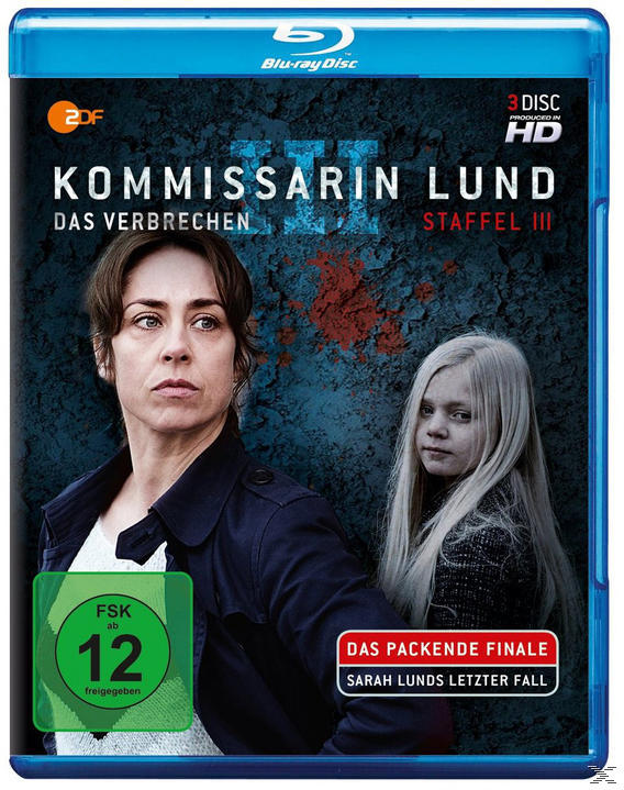 DVD-Cover für 'Kommissarin Lund: Das Verbrechen'. Eine Frau und ein Mädchen sind abgebildet. Text auf Deutsch.