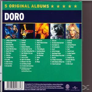 Albumcover mit fünf Albumcovern, Doro, Compilation.