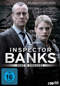 DVD-Cover mit zwei Männern. Titel 'Inspector Banks' und 'Mord in Yorkshire' sind sichtbar.