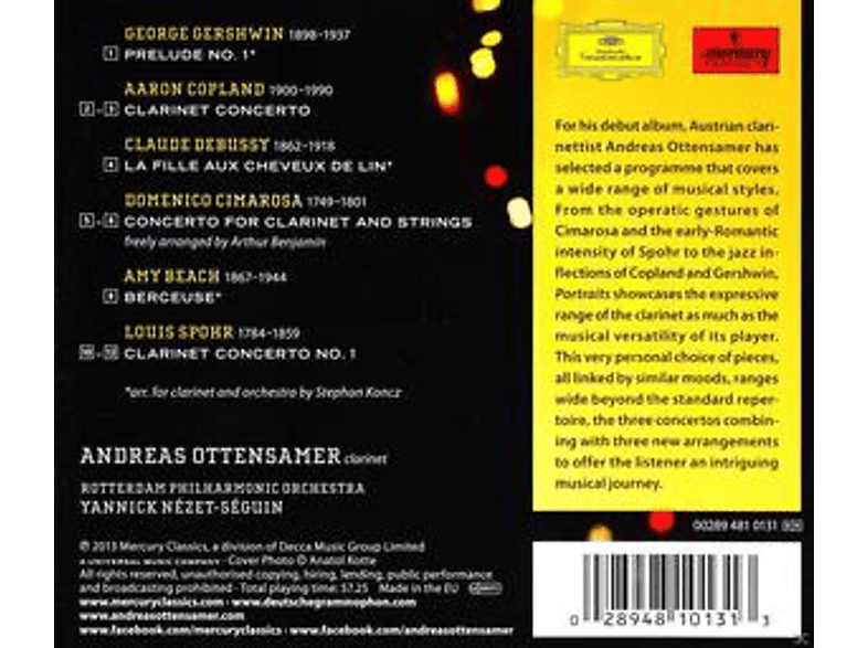 Thumbnail - Andreas Ottensammer, Rotterdam Philharmonic Orchestra, Yannick Nezet Seguin - Portraits- Clarinet Album (CD)