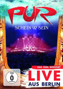 Live-Konzert-DVD-Cover: PUR-Band auf der Bühne, Publikum, deutscher Text: Live aus Berlin.