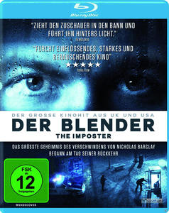 Filmcover mit Augen im Dunkeln und dem Text 'DER BLENDER' in großen Buchstaben. Blu-ray Disc.