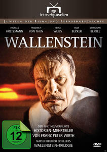 DVD-Cover. Ein älterer Mann, Wallenstein, ist das Hauptbild auf dem DVD-Cover.