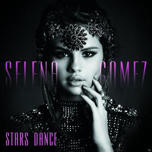 Albumcover mit Selena Gomez' Porträt und dem Text: STARS DANCE, in Lila.