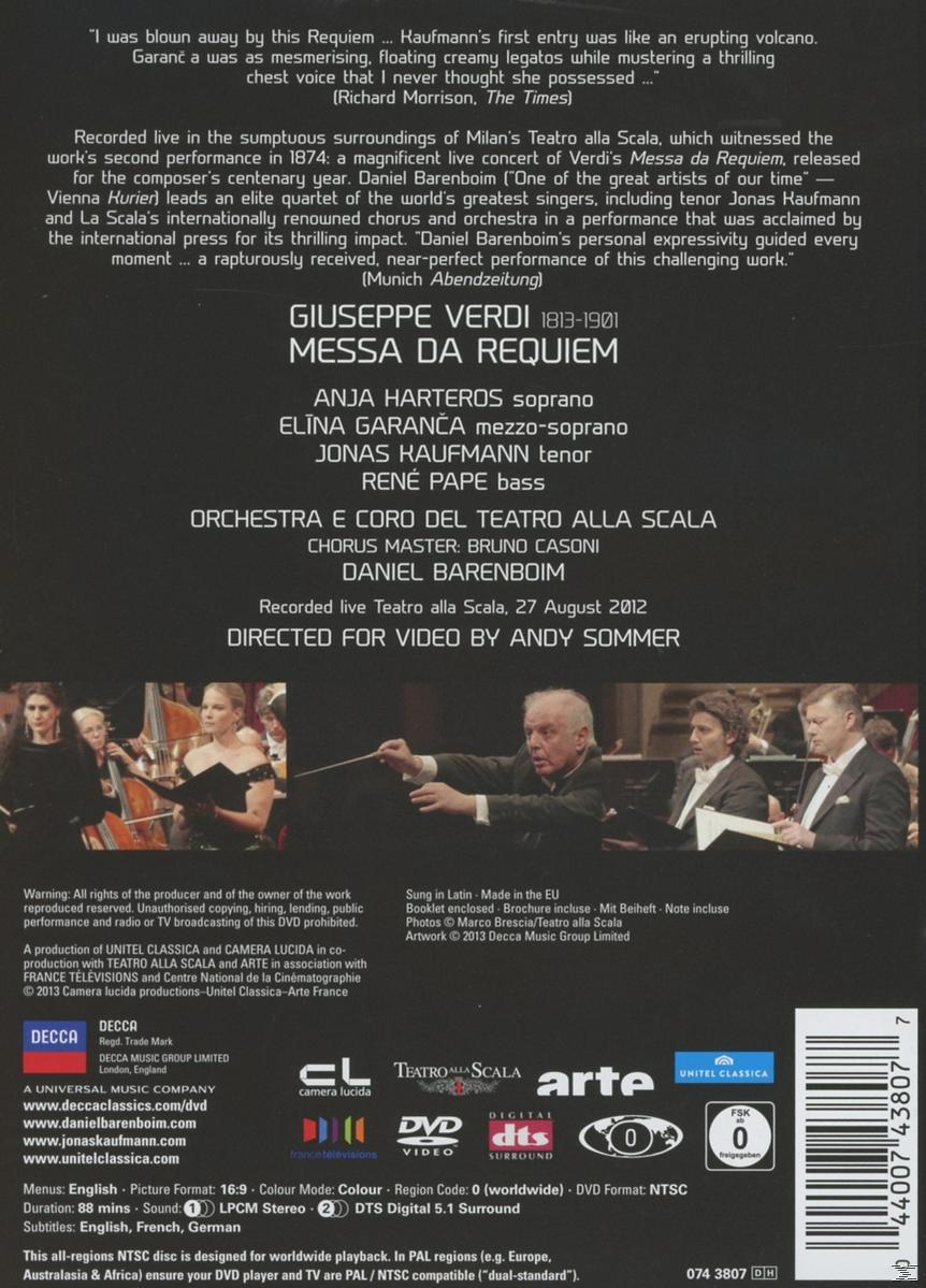 - Requiem - Verdi (DVD) VARIOUS