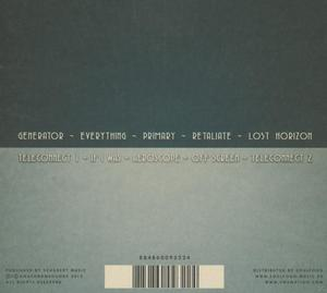 Albumcover mit Trackliste. Der Hintergrund ist blau und grau. Das Album ist für die Band 'Chase Atlantic'.