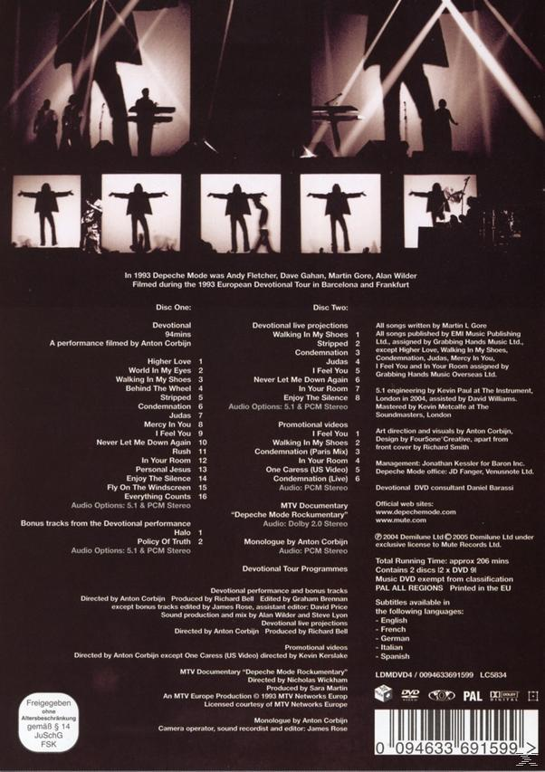 Depeche Mode - DEVOTIONAL  - (DVD)
