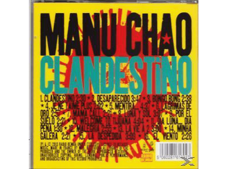 Thumbnail - Manu Chao - Clandestino (Original Release in 1998) (CD)