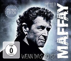 CD-Cover, Peter Maffay, Wenn Das So Ist, Schwarz-Weiß-Porträt des Künstlers.