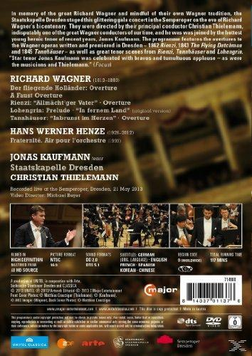 DVD-Hülle mit Text über Richard Wagner. Text auf Deutsch. Konzert-Szenen.