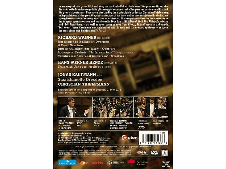 Thumbnail - Jonas Kaufmann, Staatskapelle Dresden - Thielemann/Kaufmann/SD (DVD)