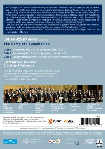 DVD-Cover mit Text über Johannes Brahms und einer Gruppe von Menschen auf einer Bühne.